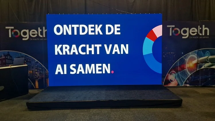 led scherm beurs houten