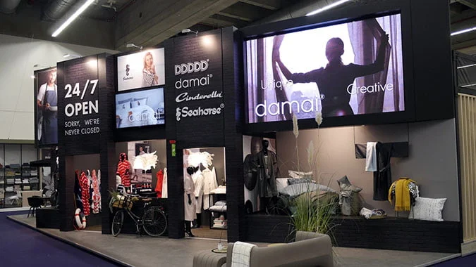 LED wall for exhibitions stall in Germany