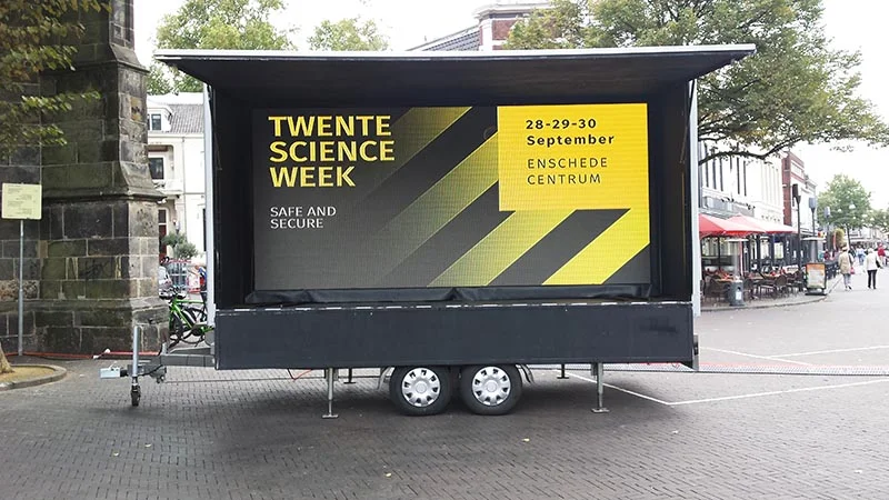 mobiel led scherm promotie oude markt enschede