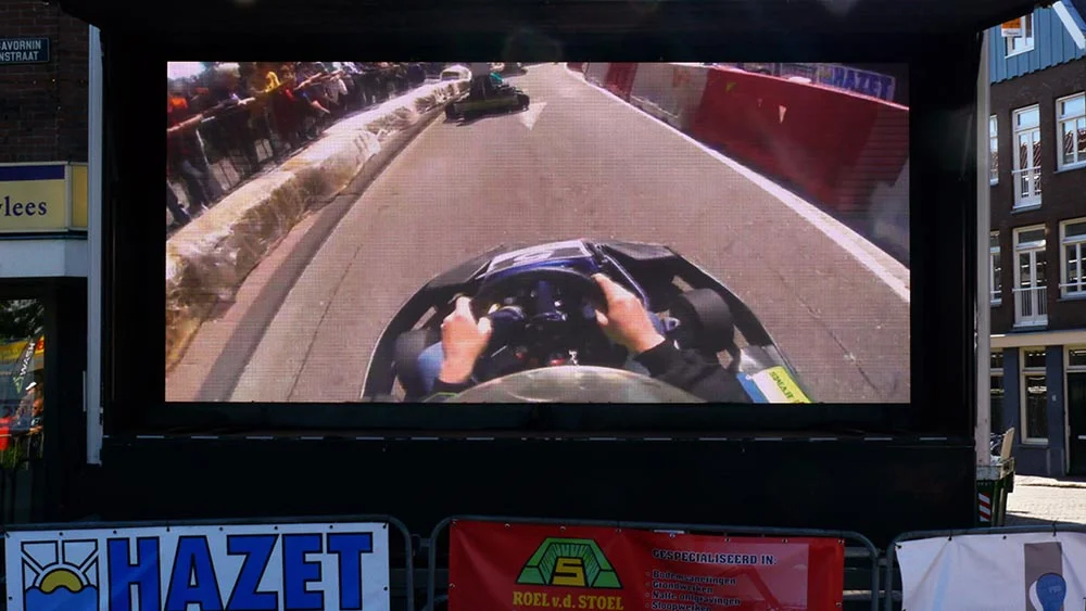 mobiel led scherm city racing zaanstad