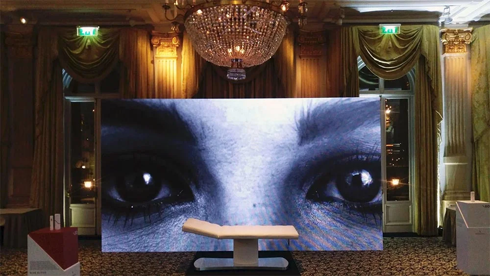 videoscherm productpresentatie amstel hotel