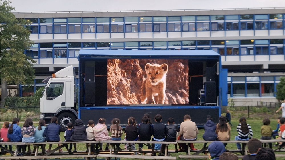 mobiel led scherm voor buiten in assen