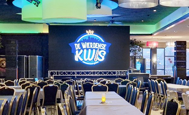 Verhuur van krachtige geluidsset uitslagenavond Wierdense Kwis in Twente